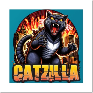 Catzilla S01 D13 Posters and Art